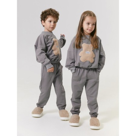 Children's suit Amarobaby Teddy, height 122 cm, gray color-8