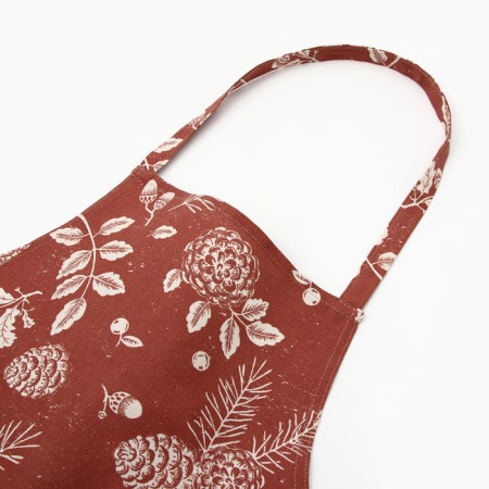 Apron Ethel "New Year’s Plants" 60x70 cm, 100% HL, Rogozhka 186 g/m2-4