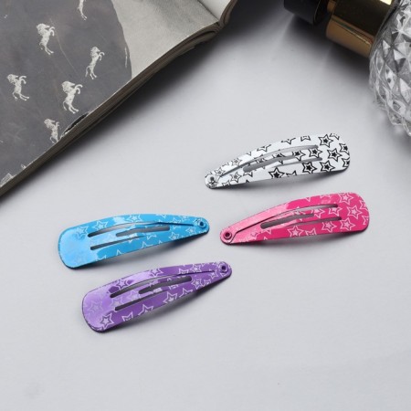 Invisibility for hair "Lira" (set of 10 pcs) stars, 4.5 cm, mix