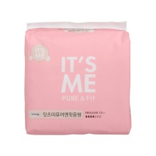 Hygienic women's gaskets with wings, 4 drops of it’s Me Pure & Fit Pads Regular 12p