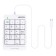 Numeric block A4Tech FSHELER FK13P White USB SLIM for laptop (FK13P White)