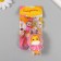 Trick rubber with carbine, strap "Girafics in the pink sweatshirt" 7x4x3 cm
