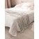Blanket - "peas" bedspread, size 150x200 cm, gray color