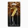 Candle for the cake, number "7", gold, 4 x 10 cm.