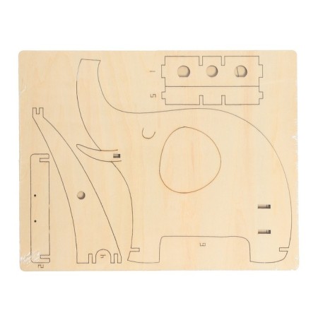 Electronic designer "Funny Elephant", 26 elements, stickers-8