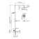 Show system Wasserkraft a199.118.065.087.ch Thermo, tropical shower, thermostat, chrome