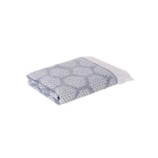 Waffle towel with fringe 