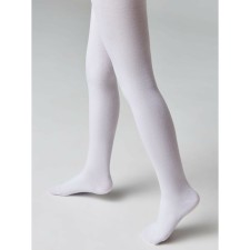 Pantyhose children's cotton CONTE KIDS TIP-Top, height 116-122 cm, white color