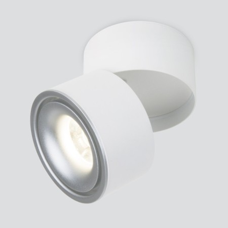 Ceiling accent light (SPOT) ELEKTROSTANDARD, KLIPS LED 15 W, 100X100X106 mm, IP20, white matte color/silver