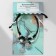 Bracelets "Demetrons" clover, black and white color, l = 12.5 cm