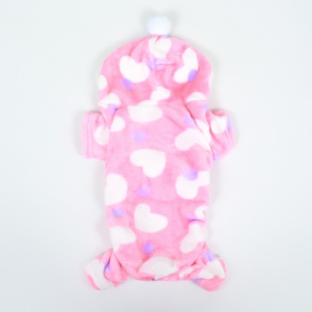 Assumes "Love" with a hood, size S (DS 25 cm, OG 35 cm, Osh 25 cm), pink-9