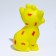 Brying toy "cat" for dogs, 10 cm, yellow