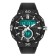 Electronic watch watches, D-4.9 cm, alarm clock, Caledar, silicone strap, black