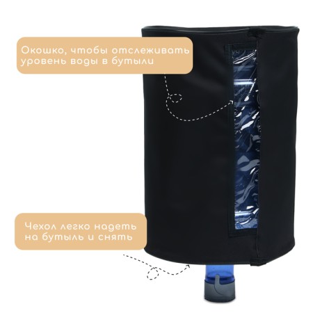 Czech for bottles, 19 liters, under the cooler, oxford, black-2