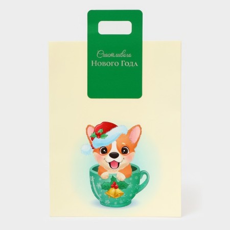 New Year's gift package with a trim “Corgi” 30 x 40 x 12 cm.-1