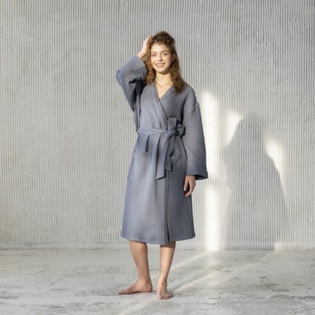 Shifu robe, size XL, dark blue color