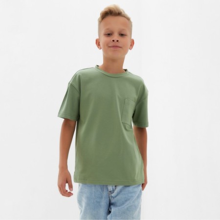 T -shirt for the boy Minaku, Khaki color, height 164 cm-2
