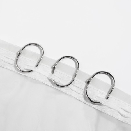 Oval for curtains, 28 × 43 mm / 33 × 48 mm, 10 pcs, silver color-3