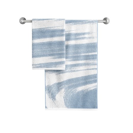 Tmachry Guten Morgen Grunge, 650 gr, size 70x130 cm, blue color-8