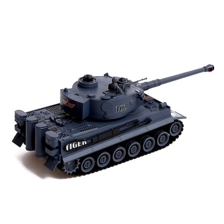 T34 vs Tiger tank battle, radio control, 2 tanks, light and sound-4
