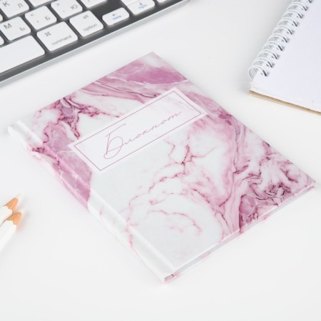 Notepad A6 in a solid cover, 40 sheets "Marble"-3
