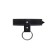Collar single -layer narrow pecado bdsm, genuine leather, black color