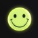 The reflective icon "Smile", d = 3 cm, yellow color