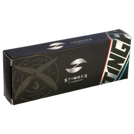 Stinger folding knife with a clip, 80 mm, handle: steel, plastic, box cardboard-3