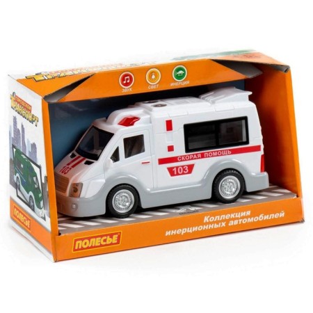 Ambulance car inertial, with light and sound-4