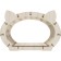House-house with EWA fur “Koshkin House”, beige frame, white fur