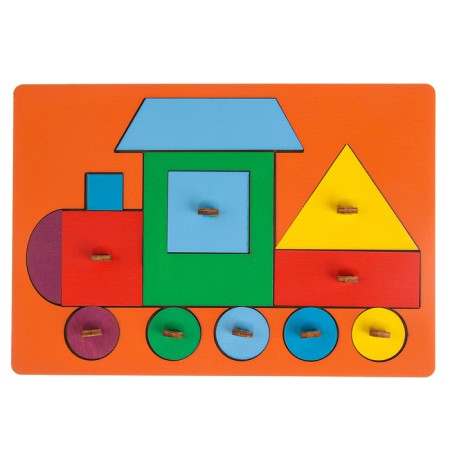 Frame-lodge "steam locomotive", color mix-5