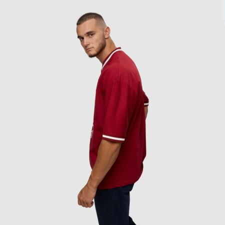Male Harvard T -shirt, Bordeaux Color, One Size size-3