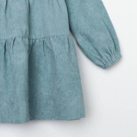 Платье детское KAFTAN "Velvet", р. 34 (122-128), серо-голубой-8