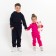 Kids' costume (sweatshirt, trousers) I am laid down, the color is dark blue, height 86 cm