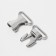 Fastex 24 mm, metal, load up to 20 kg, silver color