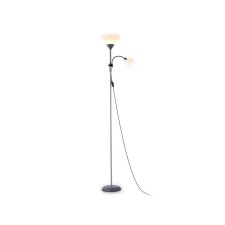 Floor lamp with a switch on the wire Ambrella Light, Floor, TR97626, 2HE27, E14, Silver Color