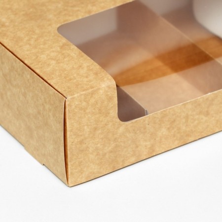 Folding box, under 3 eclairs, craft, 20 x 15 x 6 cm-2