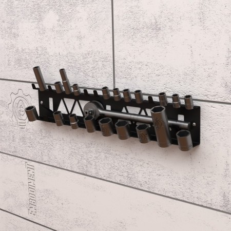 Holder of the end heads and heads for bit, wall, black