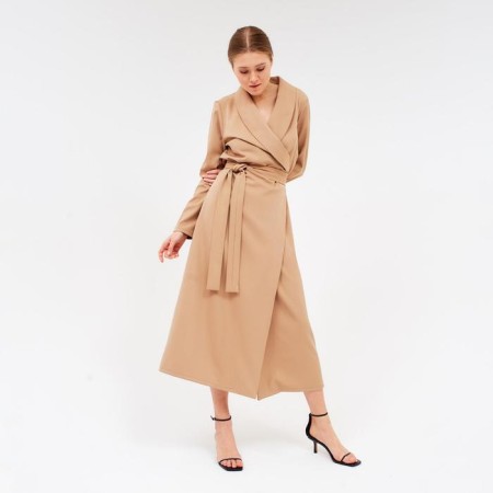 Women's dress Minaku Sand color, rr 48-1