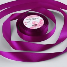 Satin tape, 25 mm × 23 ± 1 m, purple color No. 29