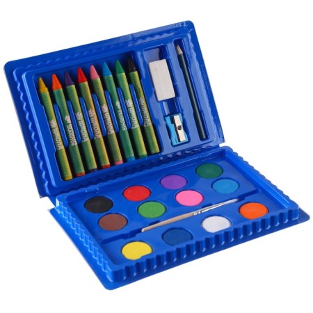 Set for creativity, 24 subjects, blue tractor-3