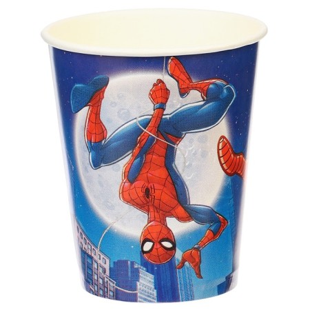 Paper glass "Happy Birthday!", 250 ml, 6 pieces, avengers-4