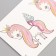 Tattoo on the body color "New Year's unicorns" 10.5x6 cm