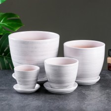 Set of flower pots 4 pcs. Day 0.4 / 1 / 2.5 / 5 l