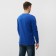Long-line male plain, color is bright blue, size 54