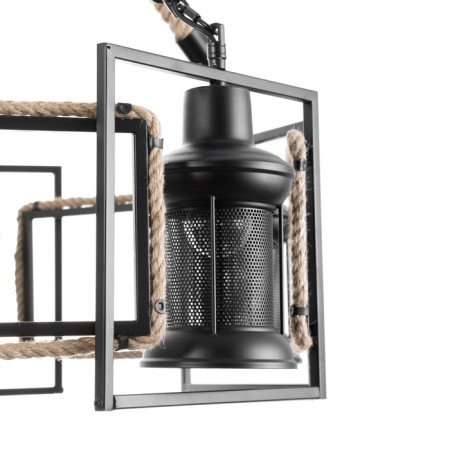 Chandelier "MADILAL" 5H27 black 65x65x28 cm-5