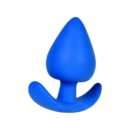 Anal plug Toyfa A-Toys, silicone, blue color, 8.3 cm, d = 4.1 cm-1