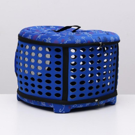The folding bag is large, the EVA material, 42.5 x 37.5 x 29.5 cm, blue-2