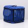The folding bag is large, the EVA material, 42.5 x 37.5 x 29.5 cm, blue