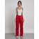 Semi -combinezone ski insulated female winter, size 50, red color